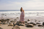 Scalloped Floral Tiered Midi Dress